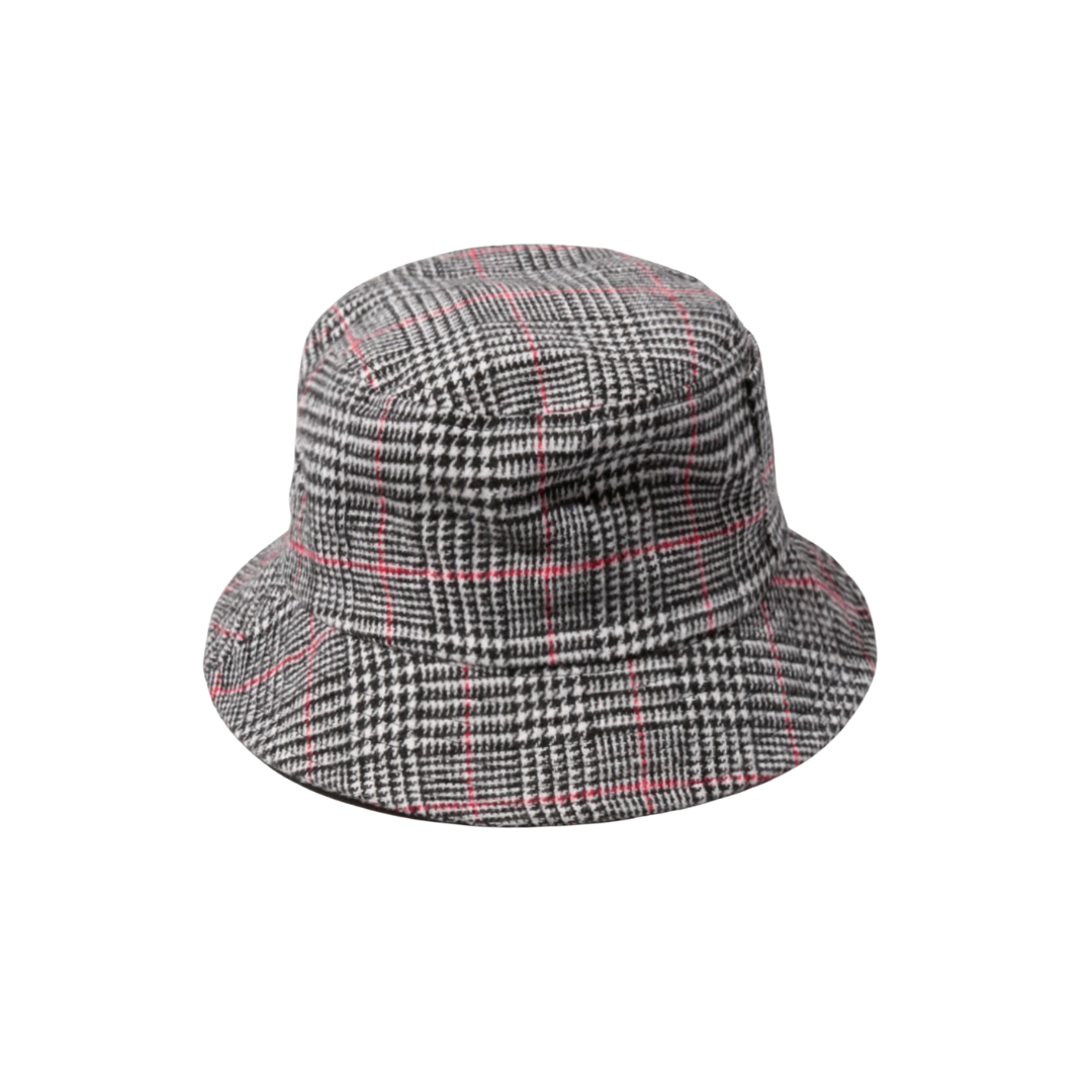 Hats: Bucket Hats - Dressy Plaid Black