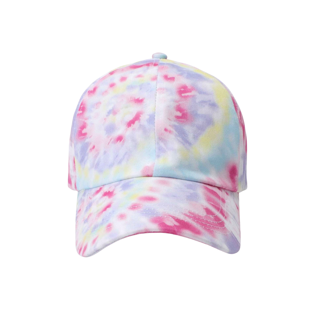 Hats: Tie Dye Hat - Fuchsia Bold