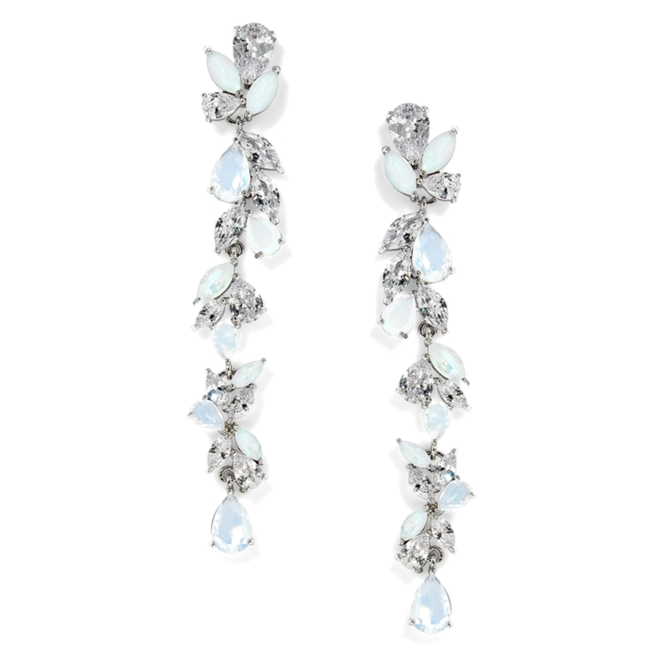 Earrings - Dangles: Opal + Crystal Dangle