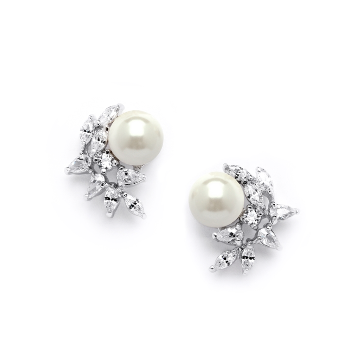 Earrings - Studs: Laurel Cluster Pearl Stud Earrings