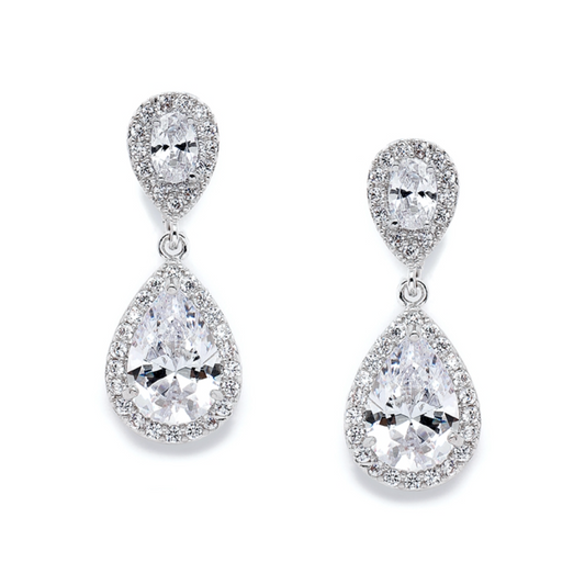 Pendientes - Gotas: Lágrima de Cristal