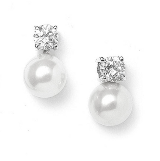 Pendientes - Studs: Pendientes clásicos de perlas